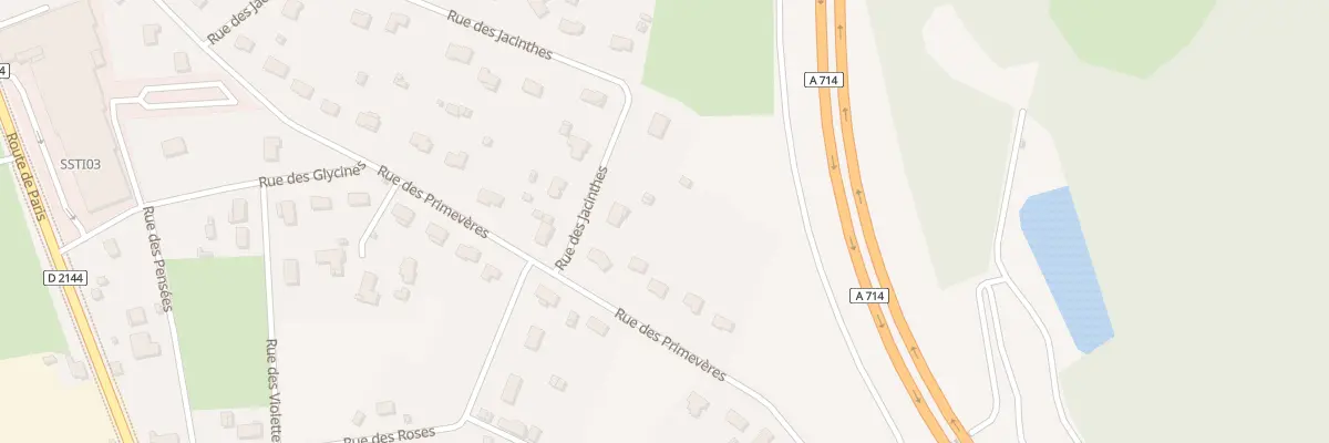 Plan du 45 Rue des Primeveres à Saint-Victor