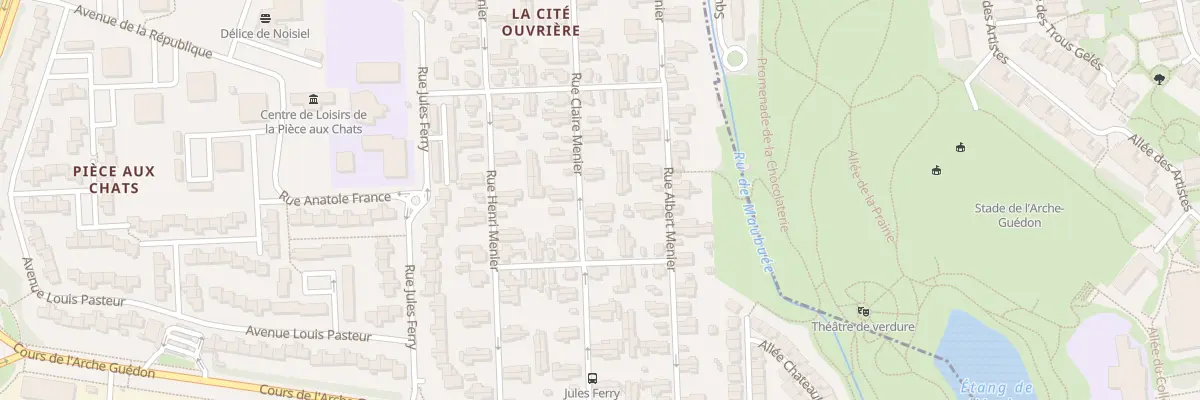 Plan du 168 Rue Claire Menier à Noisiel