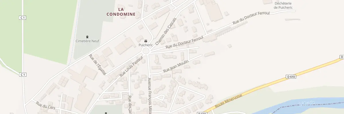 Plan du 14 Rue Jean Moulin à Puichéric