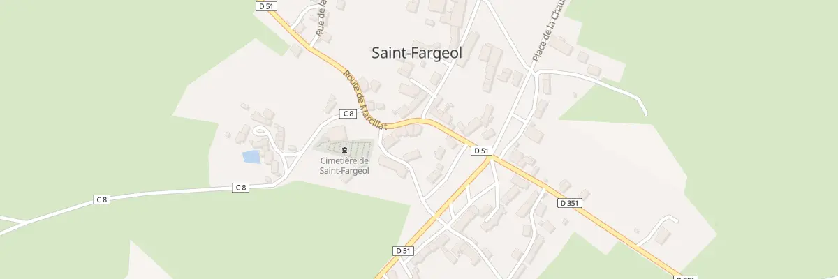 Plan du 1 Rte de Marcillat à Saint-Fargeol