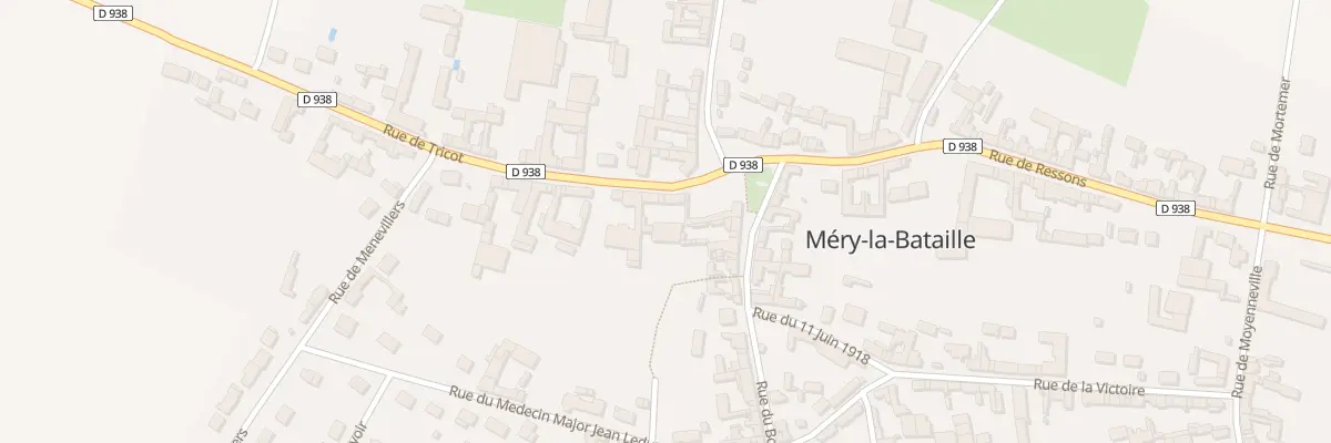 Plan du 3 Rue de Tricot à Méry-la-Bataille