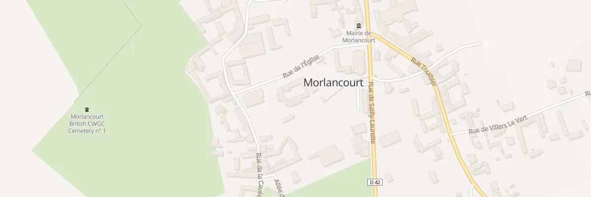 Plan du 9 Rue de L’Eglise à Morlancourt