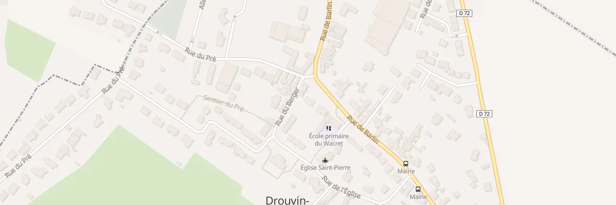 Plan du 282 Rue de Barlin à Drouvin-le-Marais