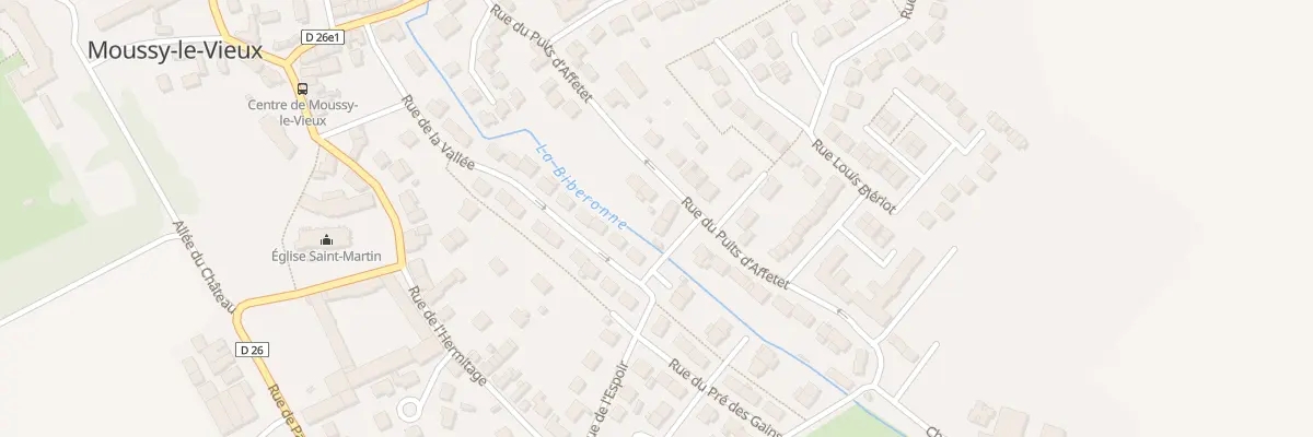 Plan du 7 Rue de la Vallee à Moussy-le-Vieux