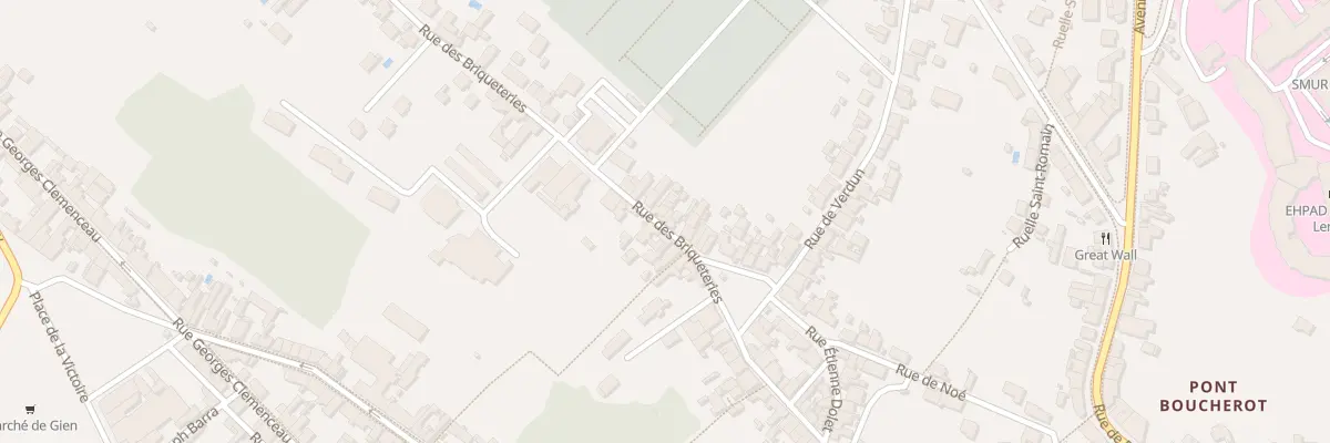 Plan du 14 Rue des Briqueteries à Gien