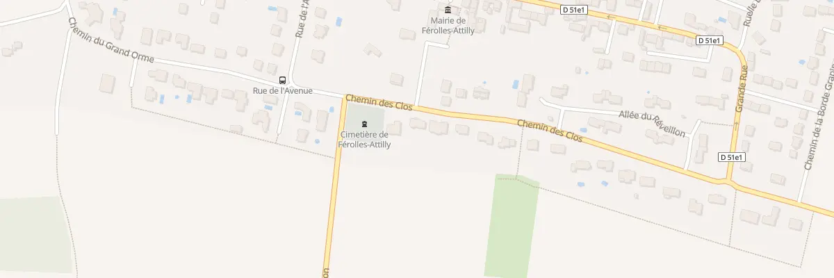 Plan du 3 Che des Clos à Férolles-Attilly
