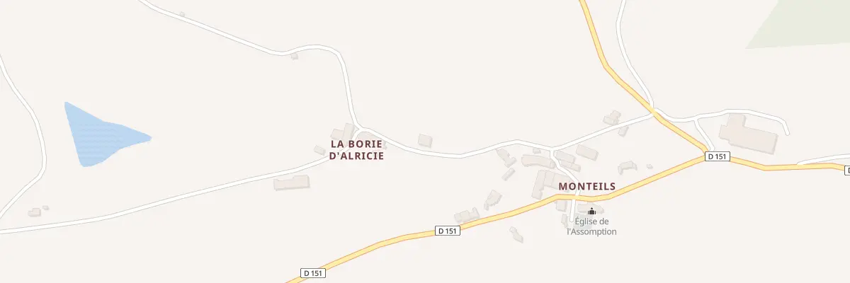 Plan du 5075 La Borie d’Alricie à La Serre