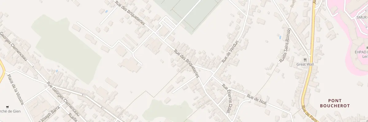 Plan du 5 Rue des Briqueteries à Gien