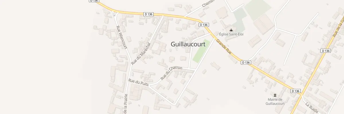 Plan du 2 Rue du Charron à Guillaucourt