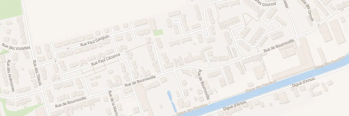 Plan du 76 Rue Bournoville à Merville