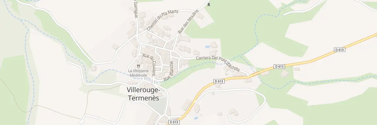 Plan du 4 Rue Carriera Del Pont Achille à Villerouge-Termenès