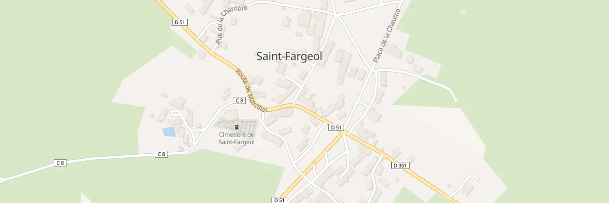 Plan du 8 Rte de Marcillat à Saint-Fargeol