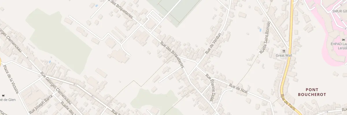 Plan du 1 Rue des Briqueteries à Gien