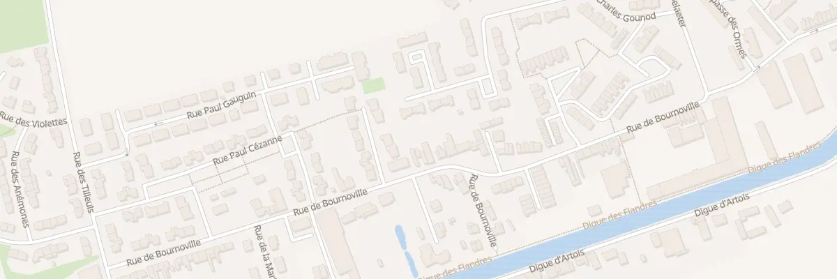 Plan du 74 Rue Bournoville à Merville