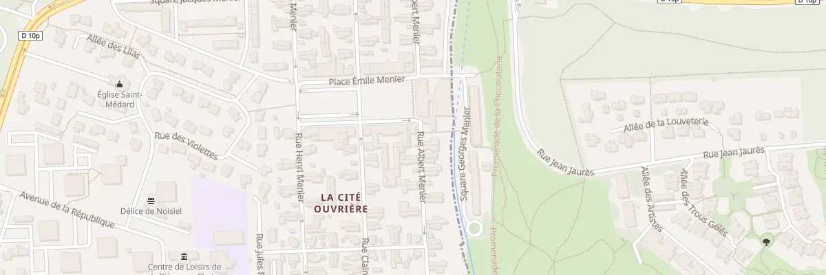 Plan du 30 Rue Albert Menier à Noisiel