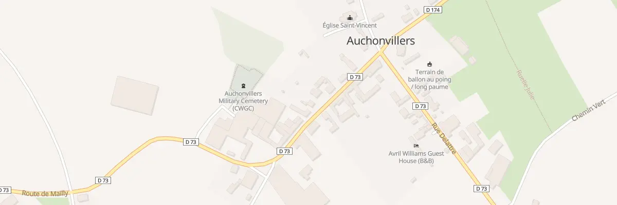 Plan du 8 Rue Villon à Auchonvillers