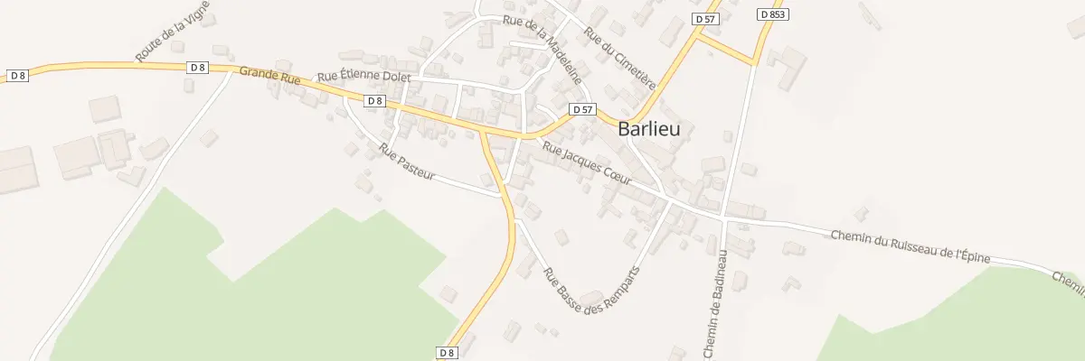 Plan du 2 Rue Jacques-coeur à Barlieu
