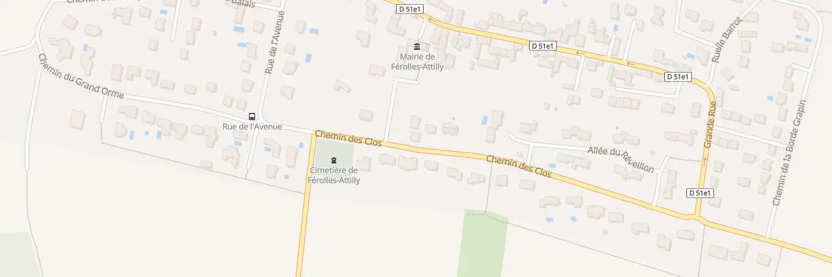Plan du 10 Che des Clos à Férolles-Attilly