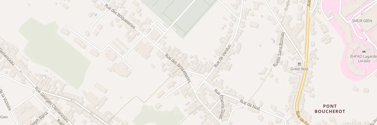 Plan du 4 Rue des Briqueteries à Gien
