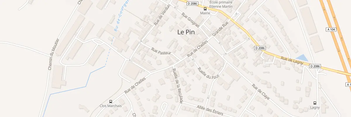 Plan du 2 Cour Pasteur au Pin