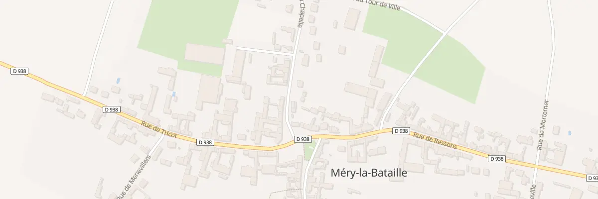 Plan du 2 Rue de la Chapelle à Méry-la-Bataille