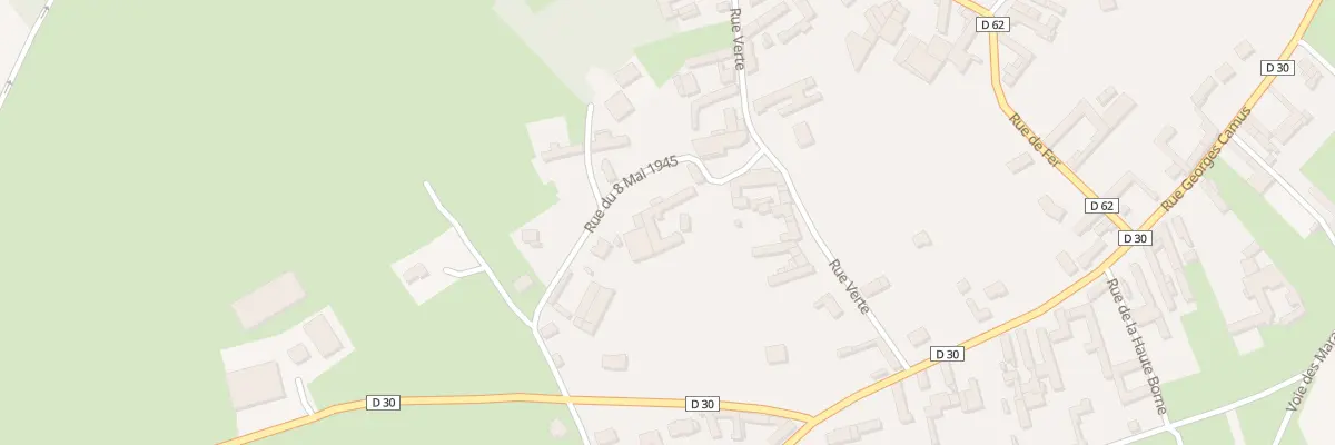 Plan du 1 Rue du Huit Mai 1945 à Berles-au-Bois