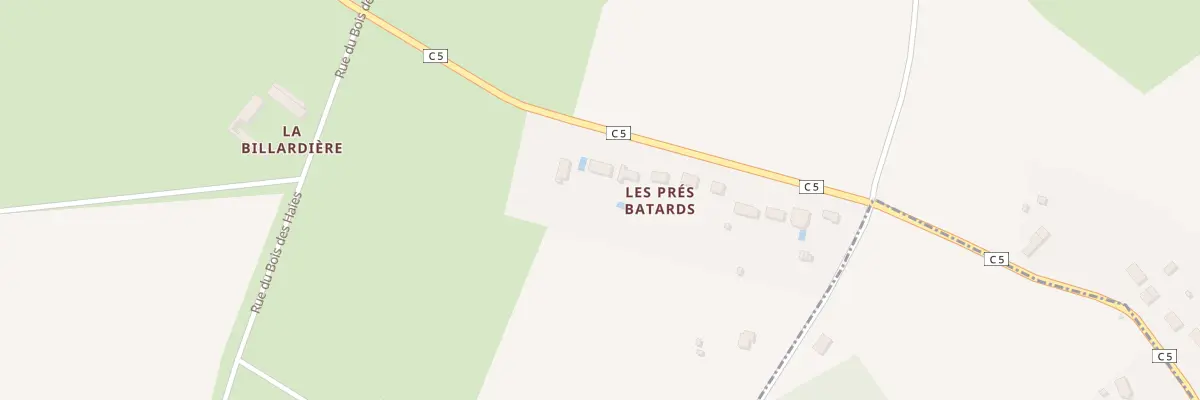Plan du 5061B Les Pres Batards à Oussoy-en-Gâtinais