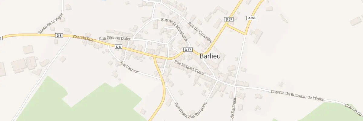 Plan du 1 Rue Jacques-coeur à Barlieu