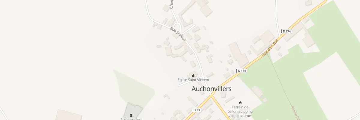 Plan du 5 Rue Dufour à Auchonvillers