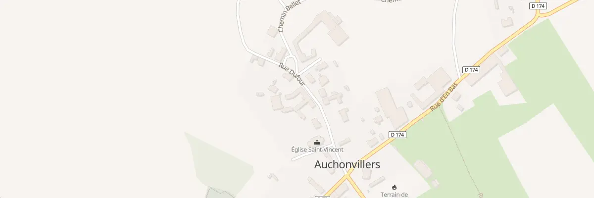 Plan du 7 Rue Dufour à Auchonvillers