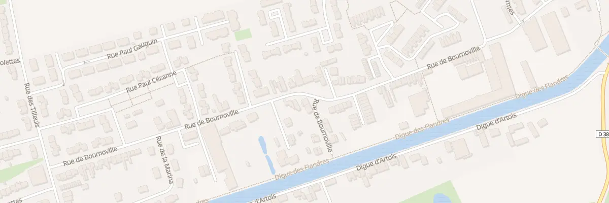 Plan du 101 Rue Bournoville à Merville