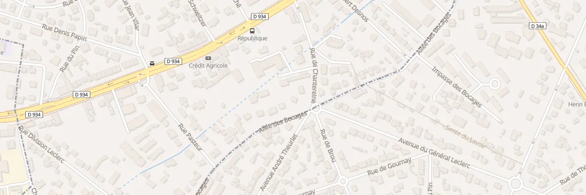 Plan du 14 Rue de Chantereine à Brou-sur-Chantereine