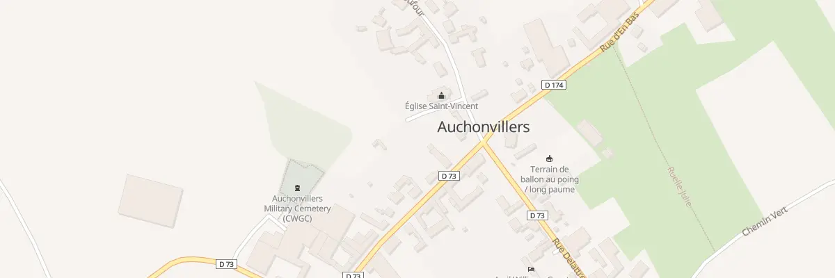 Plan du 1 Rue Dufour à Auchonvillers
