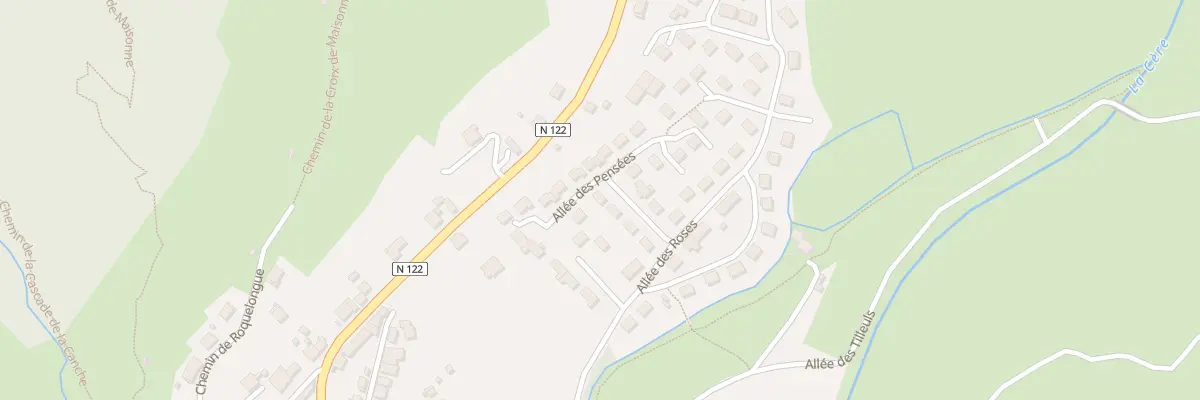 Plan du 7 All des Oeillets à Vic-sur-Cère