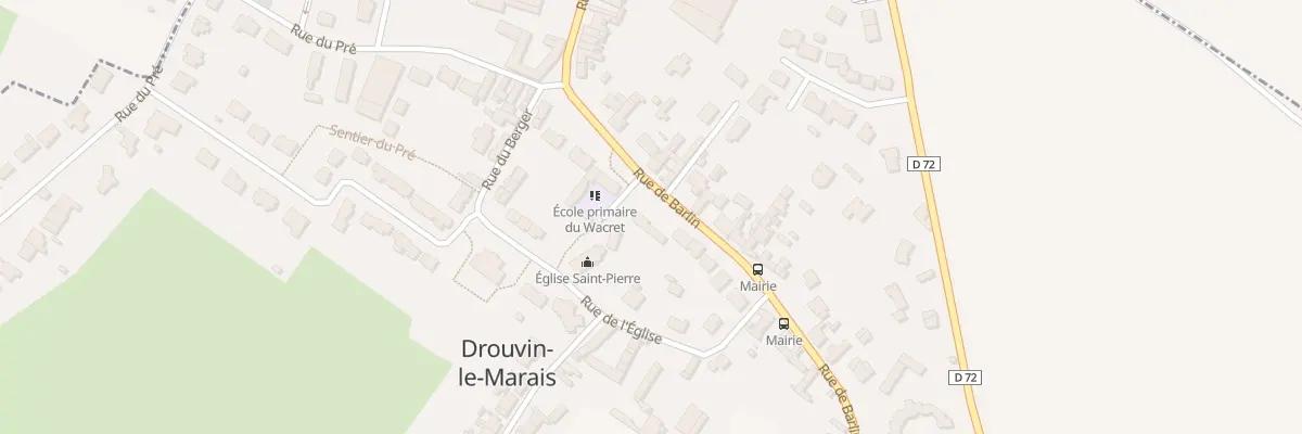 Plan du 1 Rue de l’Église à Drouvin-le-Marais