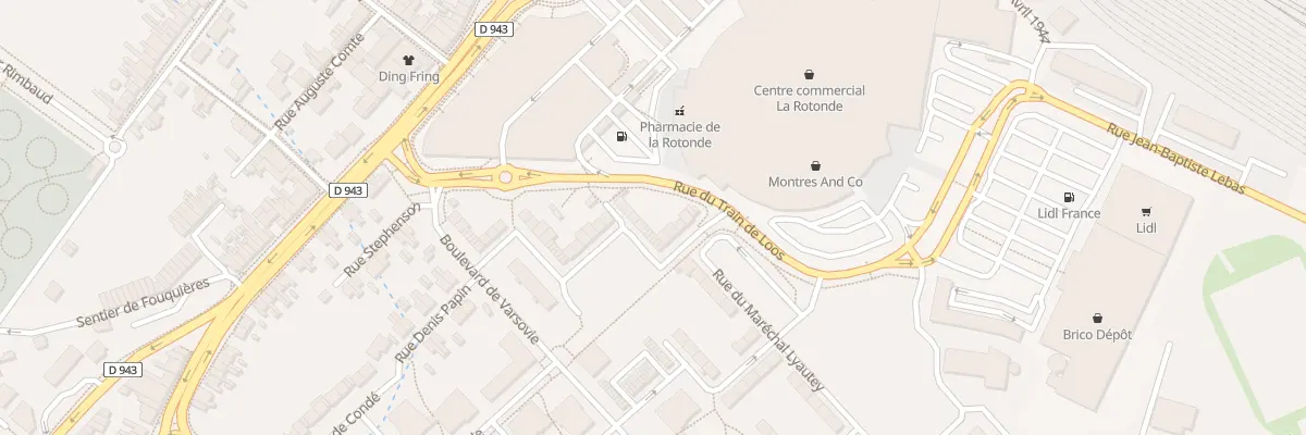 Plan du 33 Rue du Maréchal Lyautey à Béthune