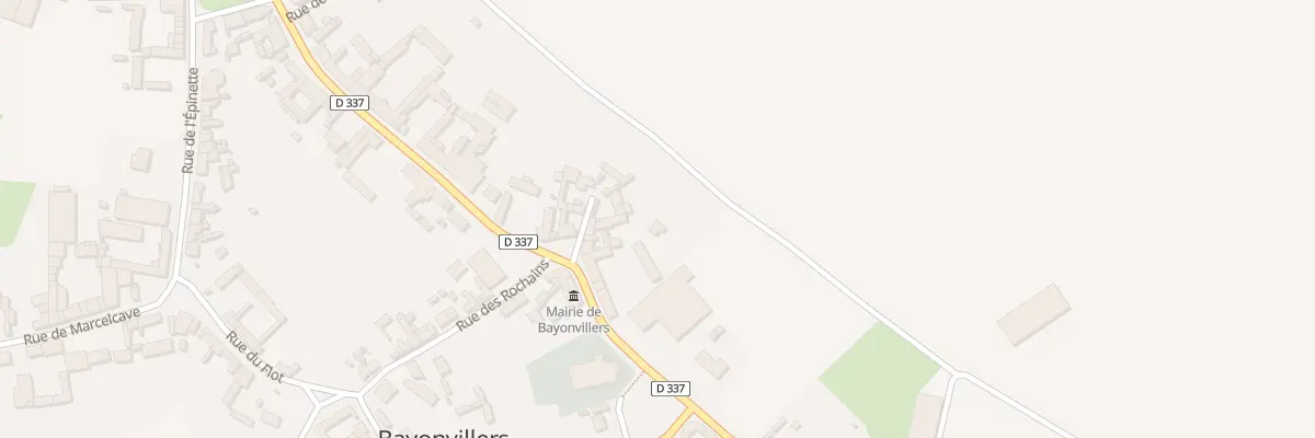 Plan du 2 Imp du Perrier à Bayonvillers