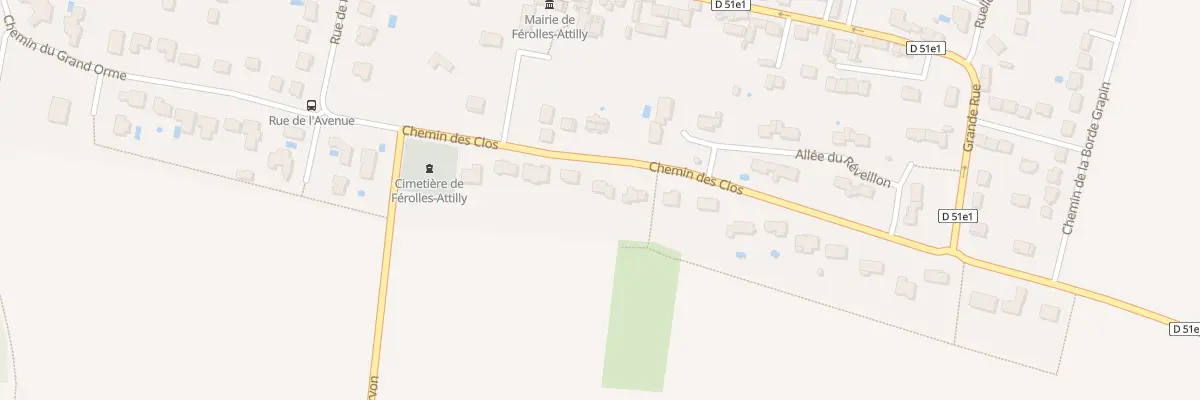 Plan du 11 Che des Clos à Férolles-Attilly