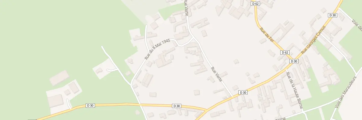 Plan du 1A Rue du Huit Mai 1945 à Berles-au-Bois