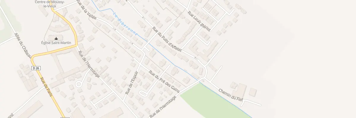 Plan du 26 Rue du Puits d’Affetet à Moussy-le-Vieux