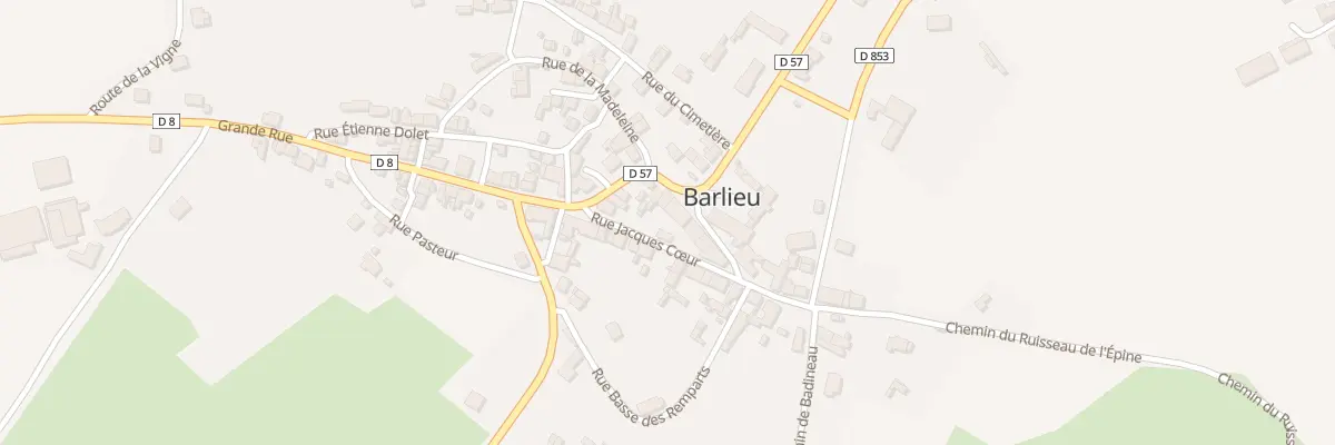 Plan du 8 Rte de Cernoy à Barlieu