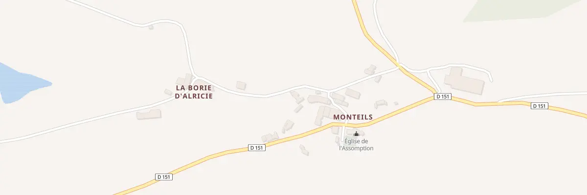 Plan du 5071 Monteils à La Serre