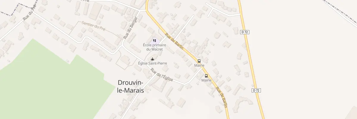 Plan du 412 Rue de Barlin à Drouvin-le-Marais