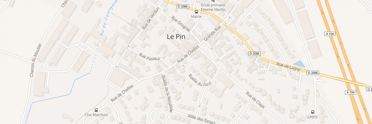 Plan du 5 Rue de Chelles au Pin