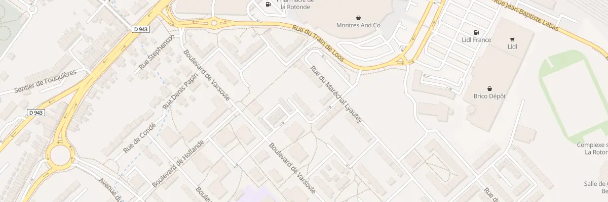 Plan du 23 Rue de Moscou à Béthune