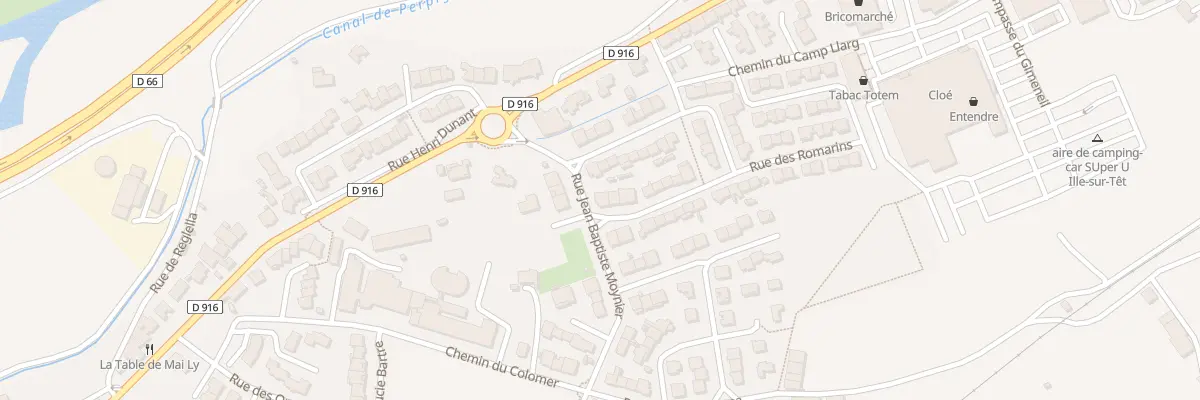 Plan du 1 Rue Jean Baptiste Moynier à Ille-sur-Têt