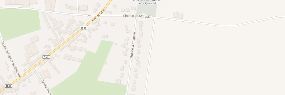 Plan du 38 Rue de la Chapelle au Quesnel