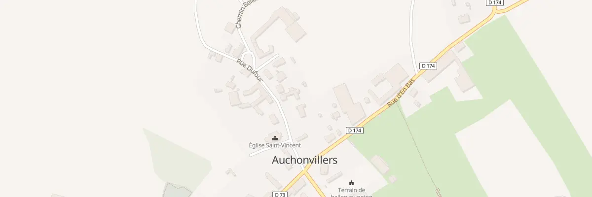 Plan du 10 Rue Dufour à Auchonvillers