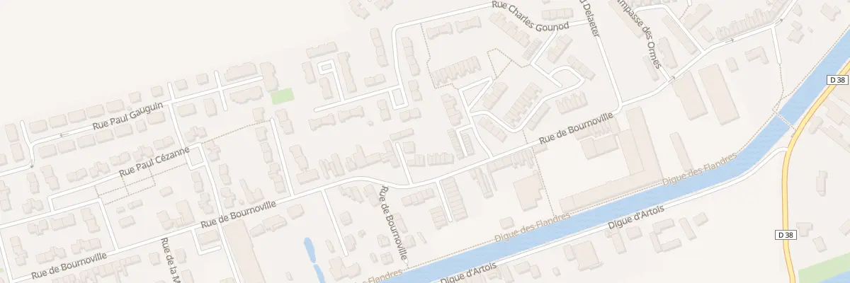 Plan du 54 Rue Bournoville à Merville
