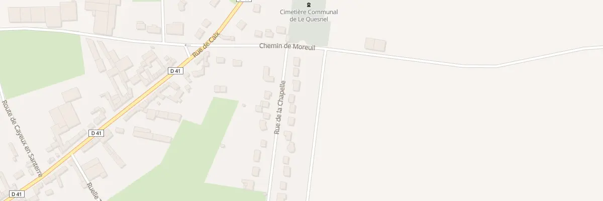 Plan du 40 Rue de la Chapelle au Quesnel